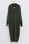 SWAYING/KNIT V-neck wide dress SW23AW2L21 dark green PS65